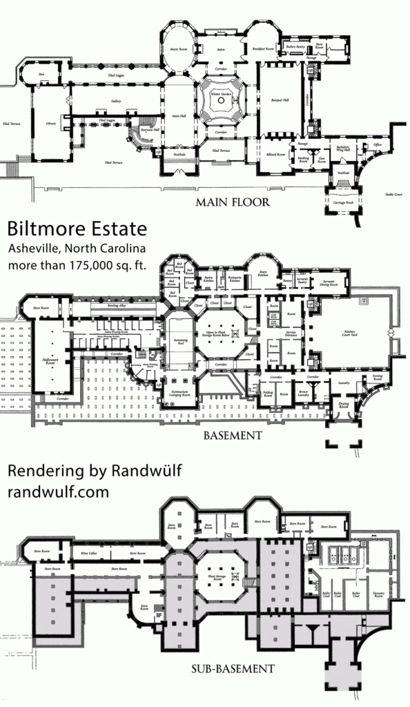 Biltmore Estate Floor Plan - Biltmore House Floor Plan