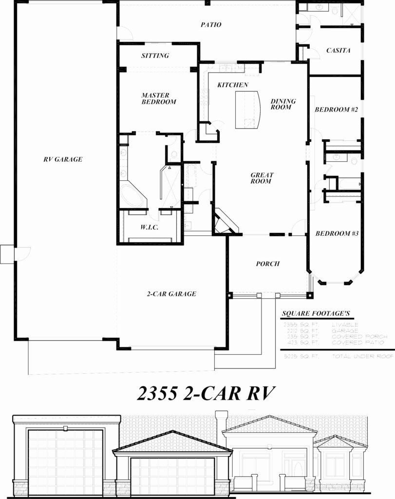 Building A House Plan With Rv Garage House Plans - House Floor Plans With Rv Garage