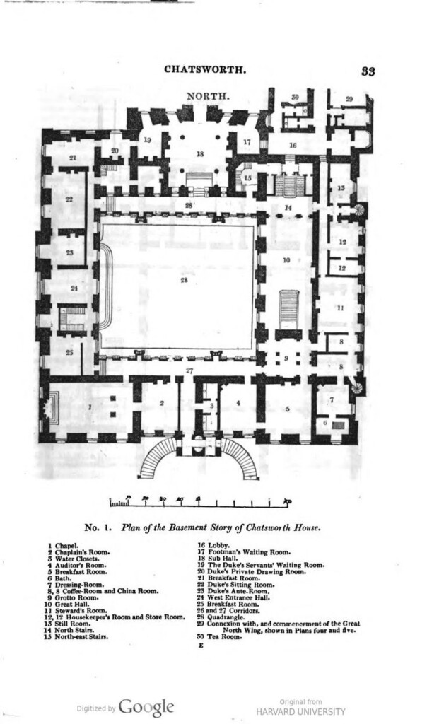 Chatsworth House Derbyshire Basement Floor Plan Basement Floor  - Ground Floor Chatsworth House Floor Plan