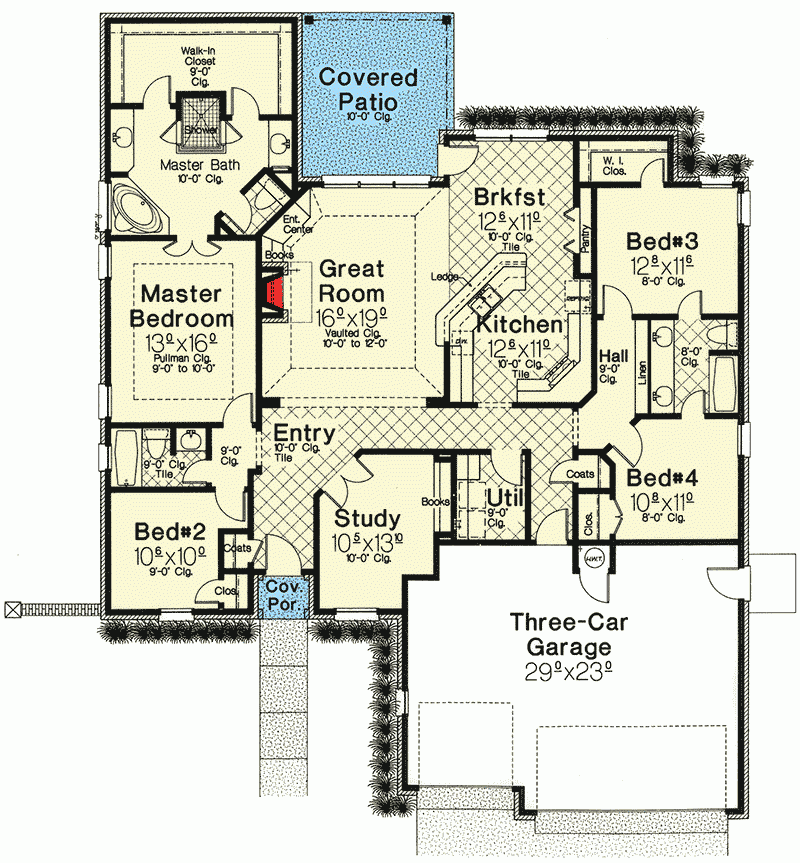 Classic French Country House Plan 2165 Sq Ft 48035FM  - French Style House Floor Plans