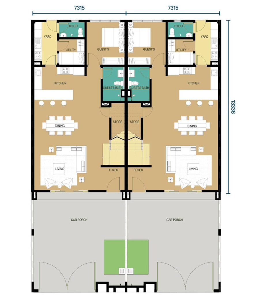 Cluster House Floor Plan Homeplan cloud - Cluster House Floor Plan