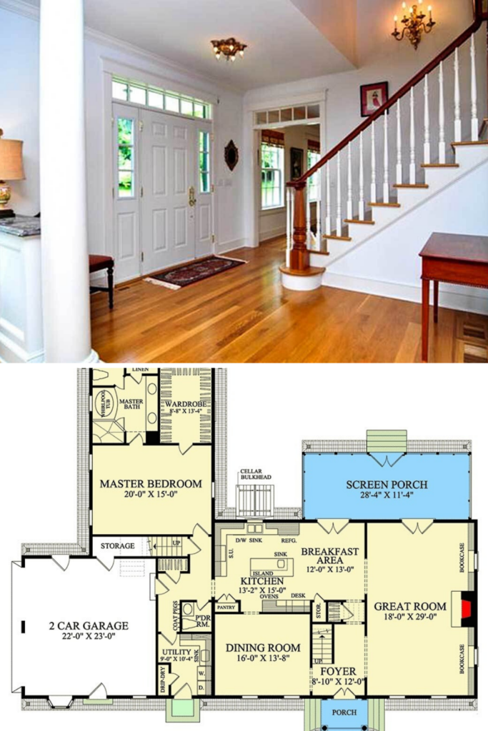 Colonial House Plans With First Floor Master Printable Templates Free - American Colonial House Floor Plan