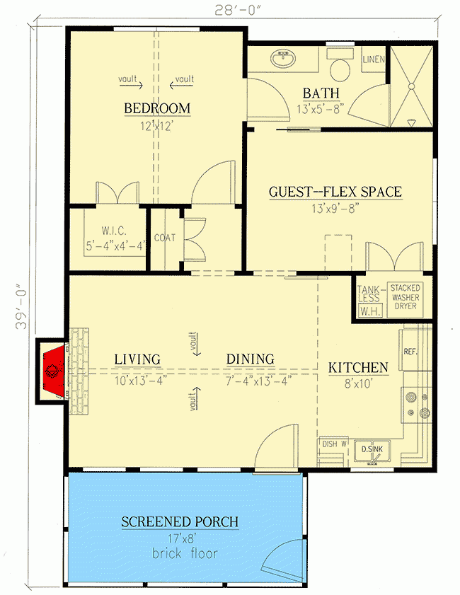 Compact And Versatile 1 To 2 Bedroom House Plan 24391TW  - Single Floor 2 Bedroom House Plans