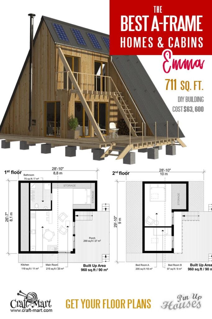 Cool A frame Tiny House Plans plus Tiny Cabins And Sheds Craft Mart - A Frame Tiny House Floor Plans