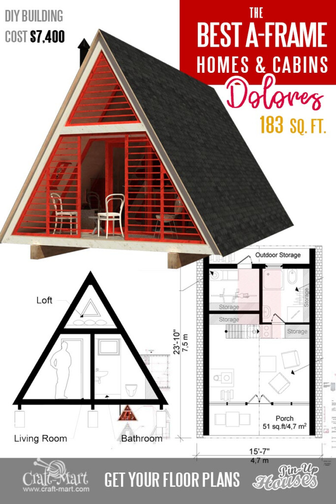 Cool A frame Tiny House Plans plus Tiny Cabins And Sheds Craft Mart - A Frame Tiny House Floor Plans