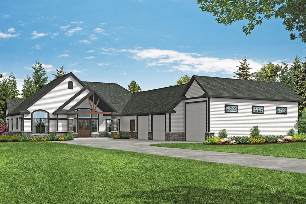 Country Craftsman Home Plan With RV Garage 72978DA Architectural  - House Floor Plans With Rv Garage