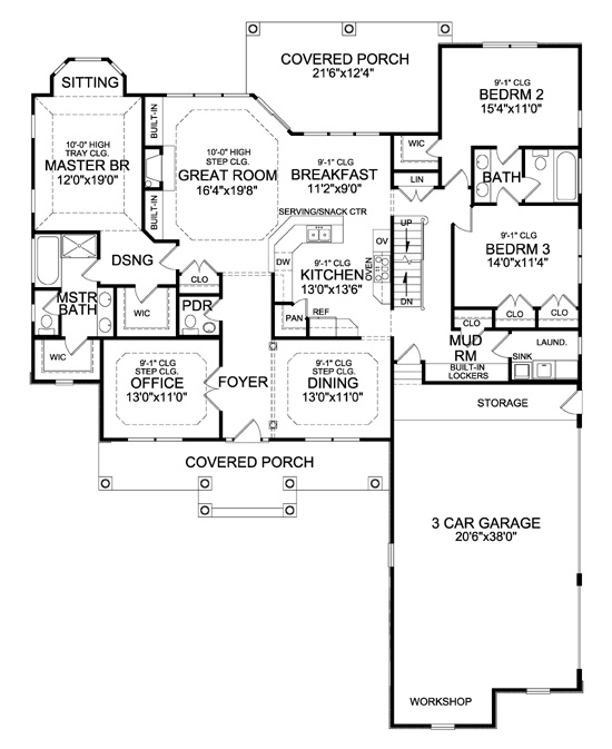 Country House Plan With 4 Bedrooms And 3 5 Baths Plan 4968 - 4 Bedroom House Floor Plans With Basement