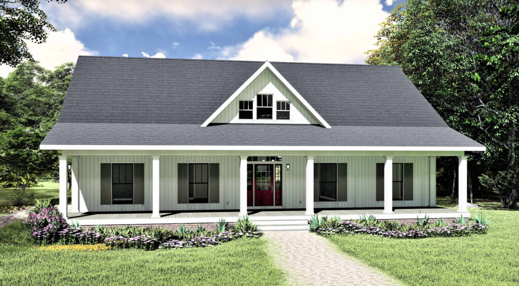 Country Ranch Home 3 Bedrms 2 Baths 1611 Sq Ft Plan 123 1112 - Ranch House Floor Plans 3 Bedroom