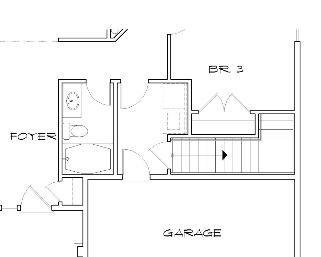 Craftsman House Plan With 4 Bedrooms And 2 5 Baths Plan 5525 - Floor Plan Best Location Of Stairs In House