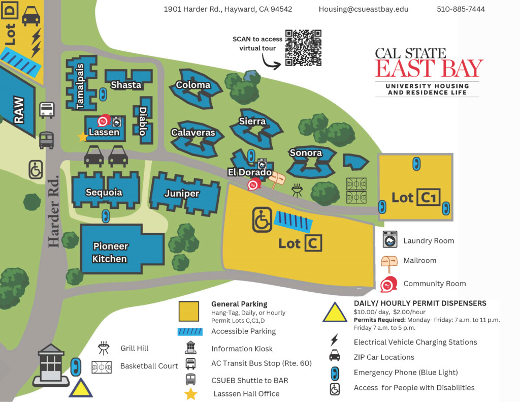 Csu East Bay Map - Csu East Bay Housing Floor Plans