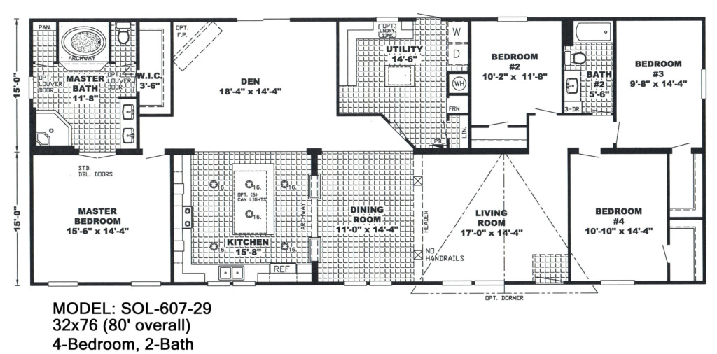 Double Wide Trailer Homes Floor Plans Plougonver - Double Wide Trailer House Floor Plans