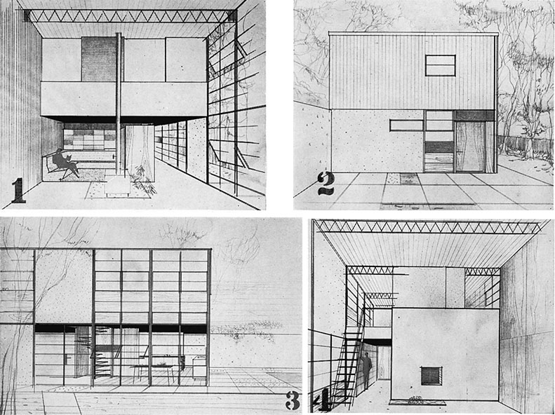 Eames House Plan Dimensions - Floor Plan Eames House