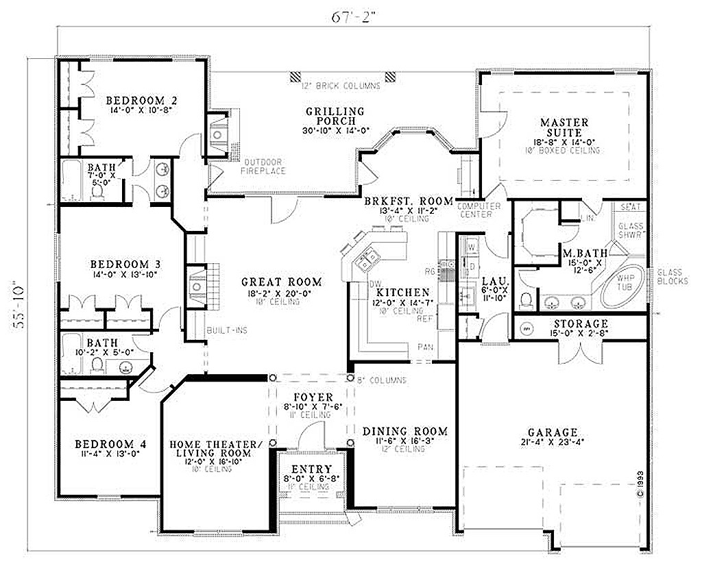 Elegant 3000 Sq Ft Modern House Plans New Home Plans Design - 3000 Sq Ft House Floor Plans