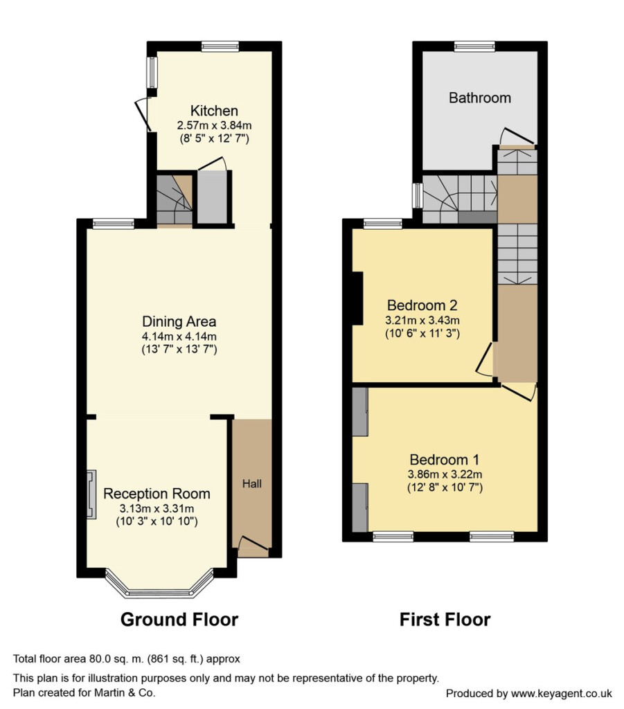 English Terraced House Floor Plan - Floor Plans For Terraced Houses