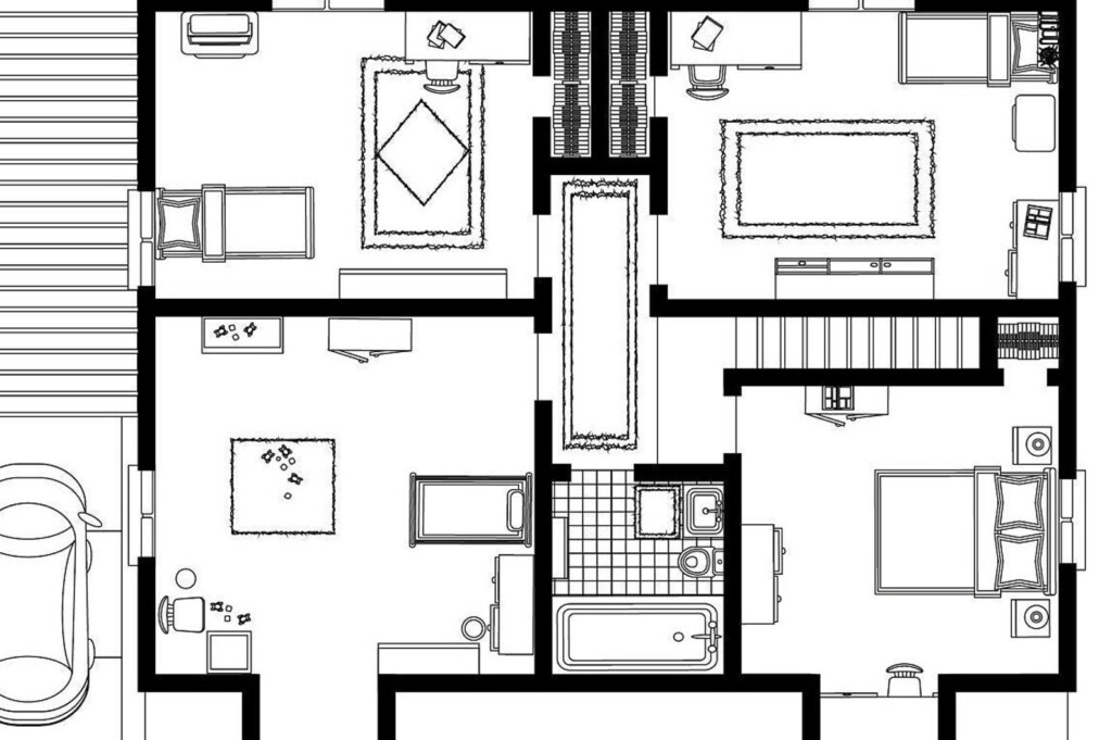 Family Guy Floor Plan Home To Peter And Lois Chris Meg And Etsy - Floor Plan Family Guy House