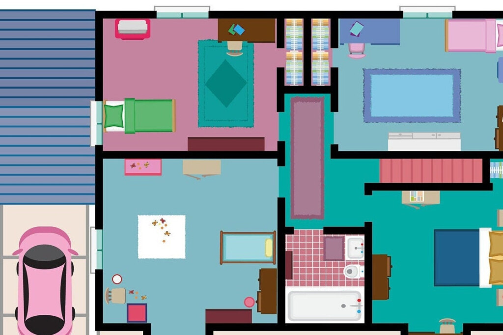 Family Guy Floor Plan Home To Peter And Lois Chris Meg And Stewie  - Floor Plan Family Guy House