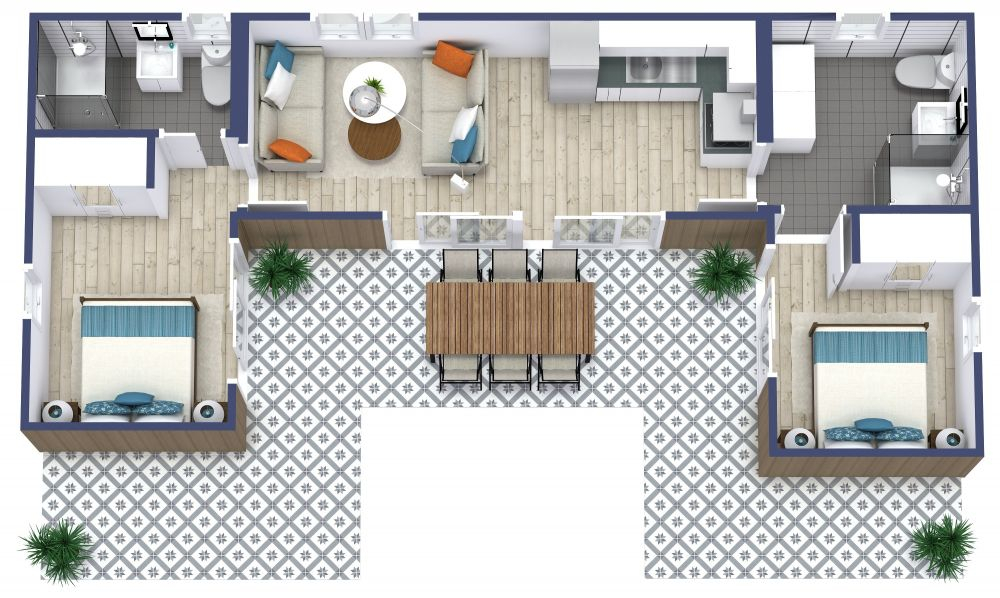 Floor Plan 2 Bedroom Tiny House Interior Viewfloor co - Floor Plan 2 Bedroom Tiny House Interior