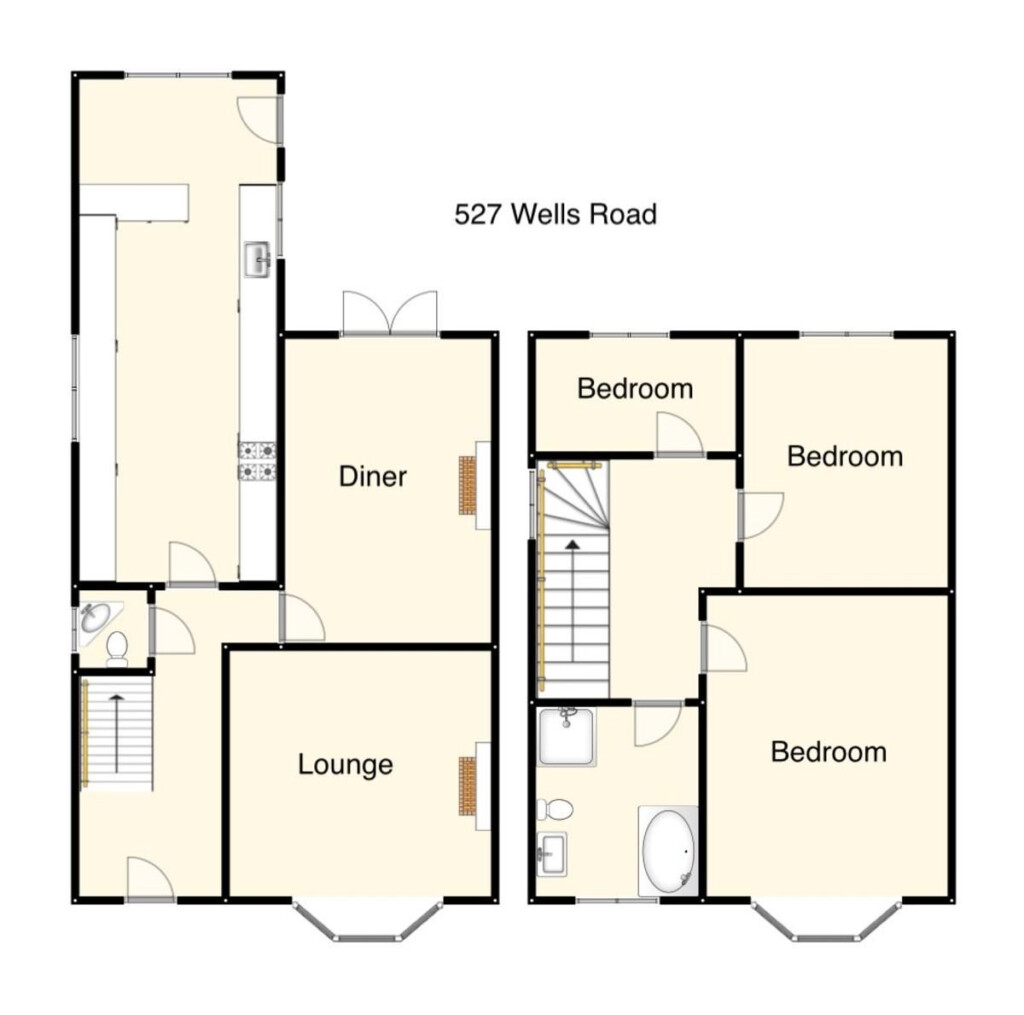 Floor Plan For 1930s Semi Detached House - 1930S House Floor Plans