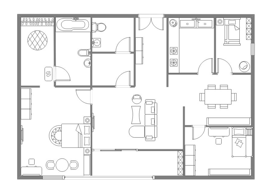 Floor Plan Templates Free - House Floor Plans Free Online