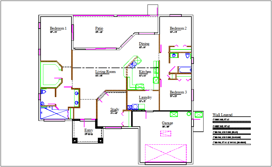 Floor Plan With Legend - House Floor Plan Legend