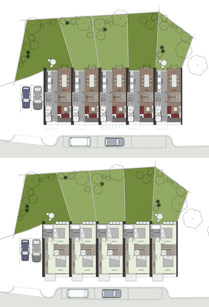 Floor Plans For A Terraced House By Sheppard Robson Stairs Floor Plan  - 3 Bed Terraced House Floor Plan