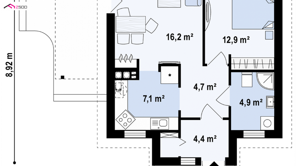 FREE 50 SQUARE METER SMALL HOUSE DESIGN AND LAY OUT FLOOR PLAN - 50 Square Meter House Floor Plan