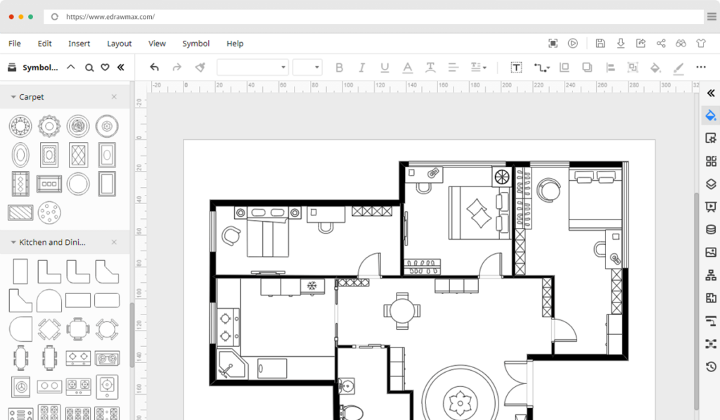 Free Online Floor Plan Creator EdrawMax Online - House Floor Plan Software Free Download