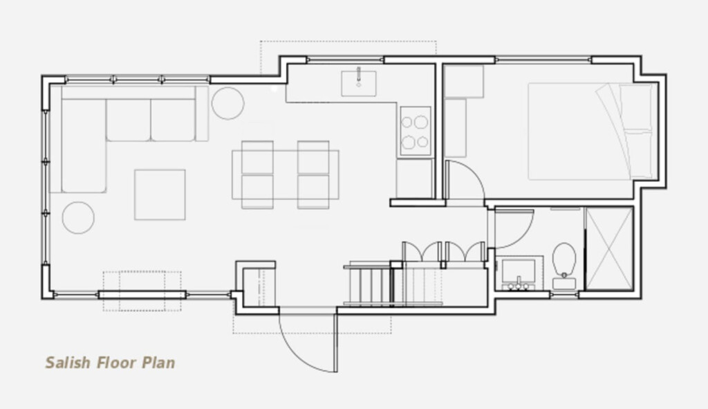 Full One Bedroom Tiny House Layout 400 Square Feet Apartment Therapy - 400 Square Foot House Floor Plans