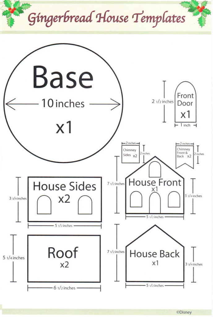 Gingerbread House Plan - Gingerbread House Floor Plan