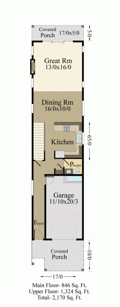 Holland Skinny House Plan By Mark Stewart Home Design - Long Skinny House Floor Plans