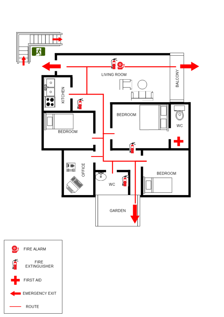 House Evacuation Plan Evacuation Plan How To Plan Emergency  - House Floor Plan With Emergency Exit