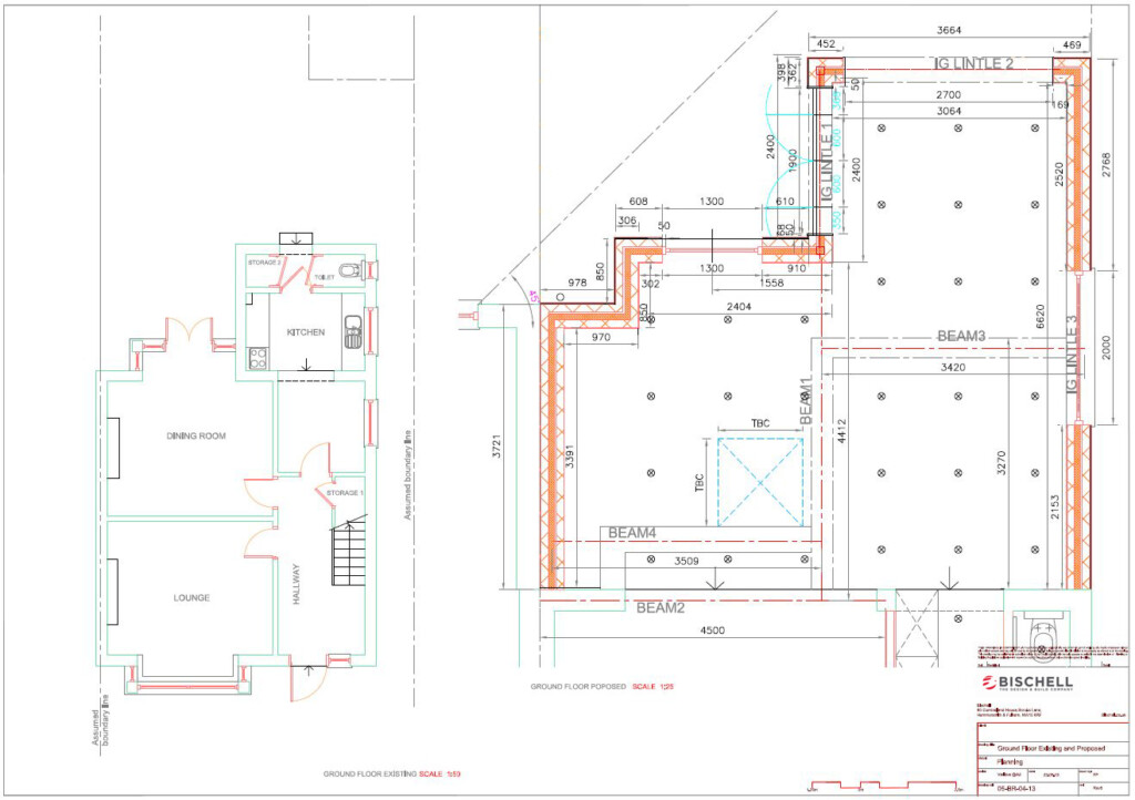 House Plans Existing And Proposed Bischell Construction Ltd - Floor Plans For Existing Houses