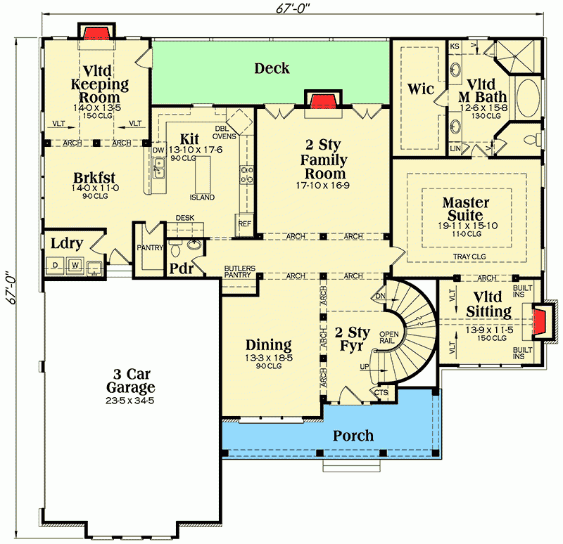 House Plans With A First Floor Master Bedroom House Plans - 1St Floor Master Bedroom House Plans