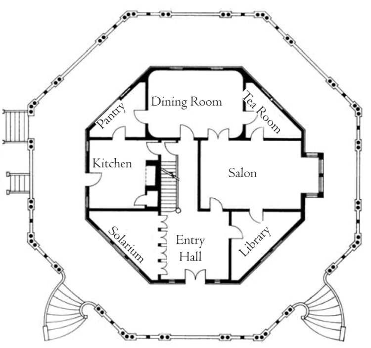 I Should Be Laughing Architecture Wednesday The Armour Stiner Octagon  - Armour-Stiner House Floor Plan