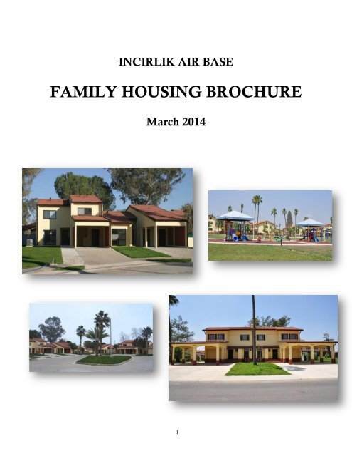 INCIRLIK AIR BASE PAMPHLET 90 2 Air Force Housing - Incirlik Air Base Housing Floor Plans