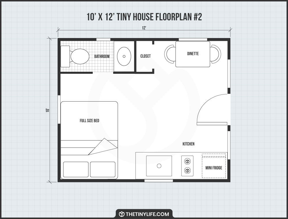 Inside 10x12 Tiny House Plans Order Www pinnaxis - 10X12 House Floor Plan