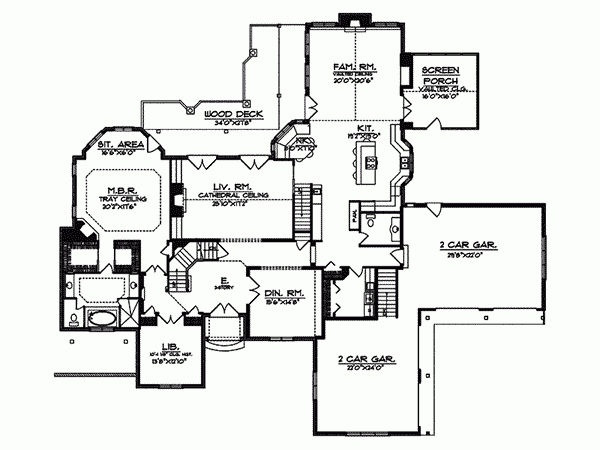 Laurent English Luxury Home Plan 051S 0004 House Plans And More - Laurent House Floor Plan