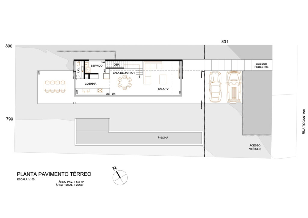 Linear House In Nova Lima Brazil By Tet Visualization - Linear House Floor Plans