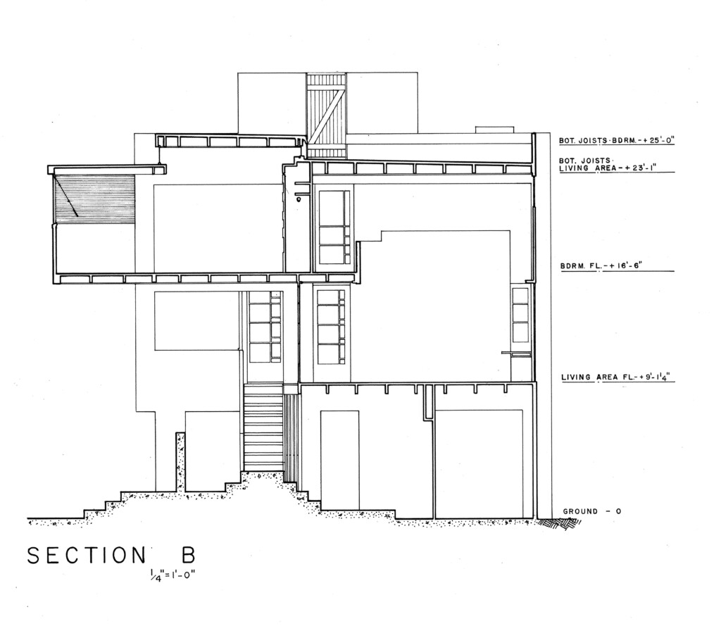 Lovell Beach House 1926 Beach House Floor Plans House Plans Open  - Lovell Beach House Floor Plan