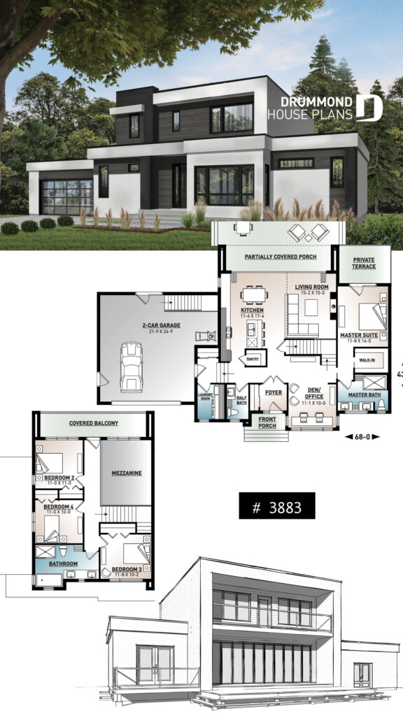 Making A Modern Home House Plans For The 21St Century House Plans - Modern House Floor Plans With Dimensions