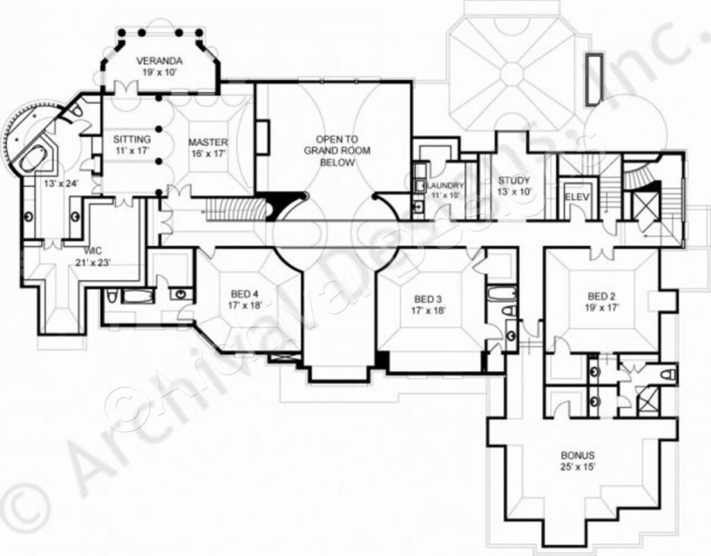 Manderston Estate House Plan Manderston Estate House Plan Second Floor  - Manderston House Floor Plan