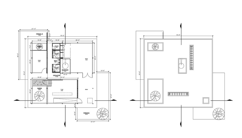 Marc Thorpe Reveals Brutalist Case Study 2020 House With Flat Roof  - Brutalist House Floor Plan