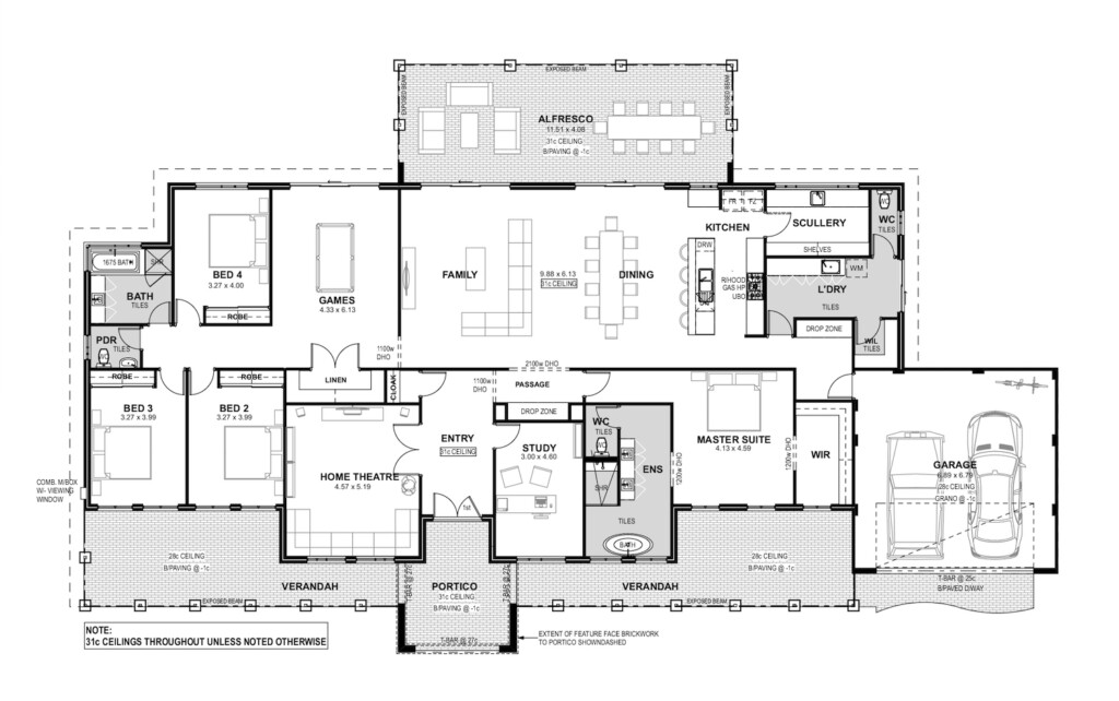 Mardella Farmhouse Direct Homes WA Rural Range - Rural House Floor Plans