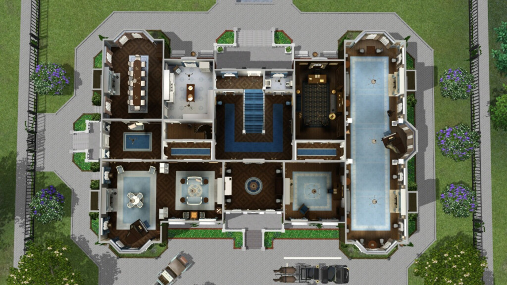 Missyzim Neoclassic Build Set Sims 3 Build Set With 80  - Bridgerton House Floor Plan