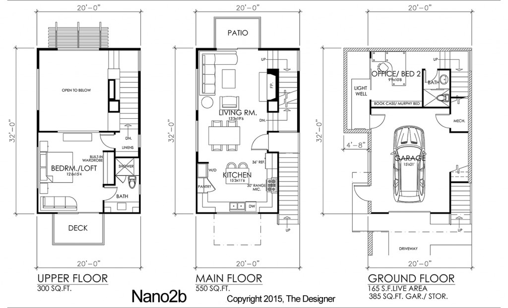 Modern Affordable 3 Story House Plan Designs The House Designers - 3 Floor House Plan