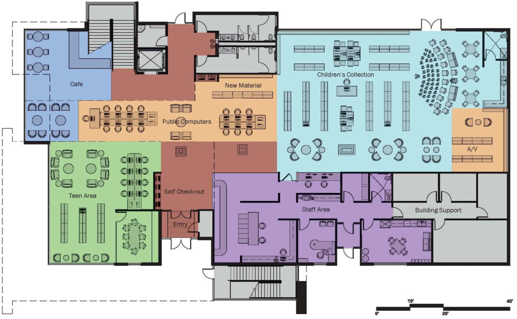 Modern Library Floor Plan The Floors - House With Library Floor Plan