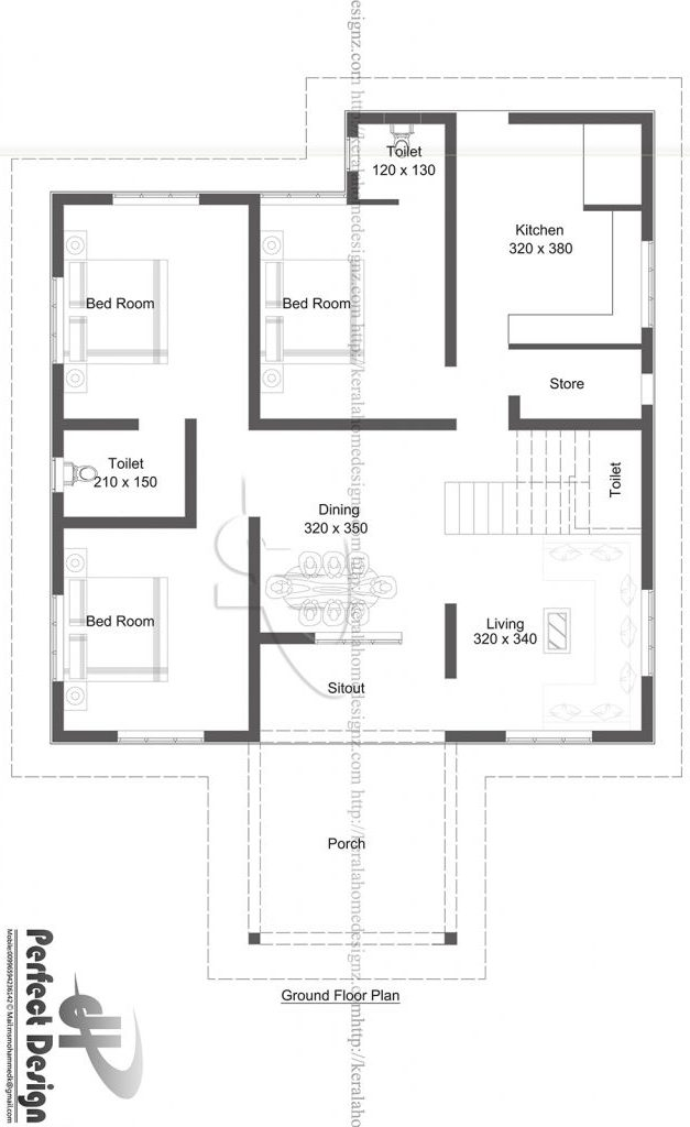 Modern Single Storey House Plan With Large Open Terrace House And Decors - Modern Terrace House Floor Plan