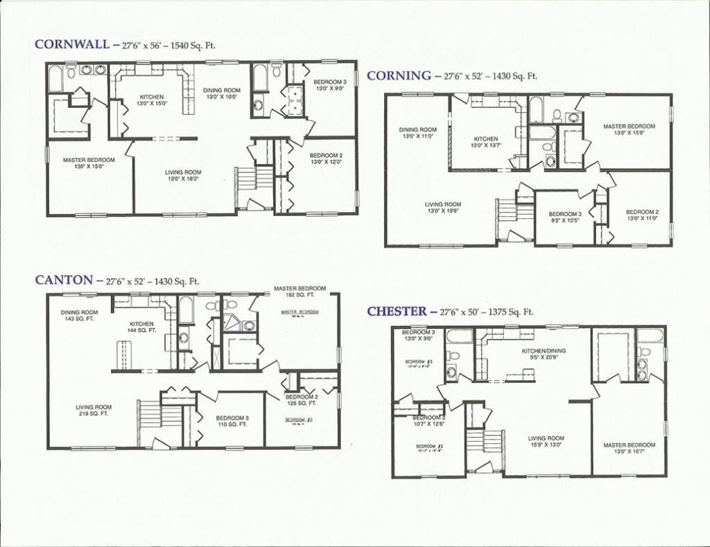 Modular Homes Knecht s General Contracting INC  - Bi Level House Floor Plans