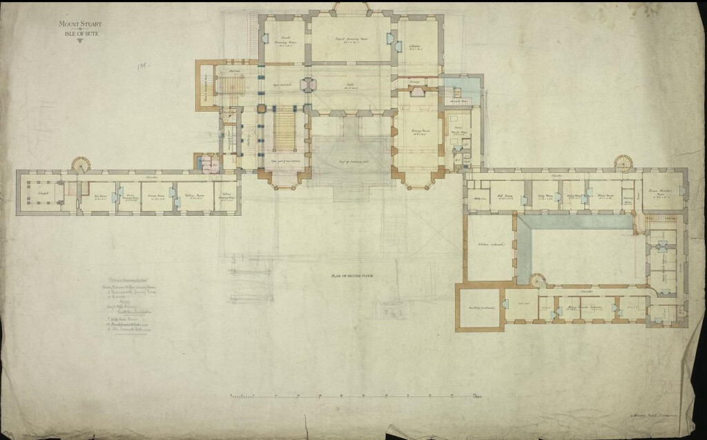 Mount Stuart Bute Plan Of 1st Floor No 6 1336 832 Architecture  - Mount Stuart House Floor Plan