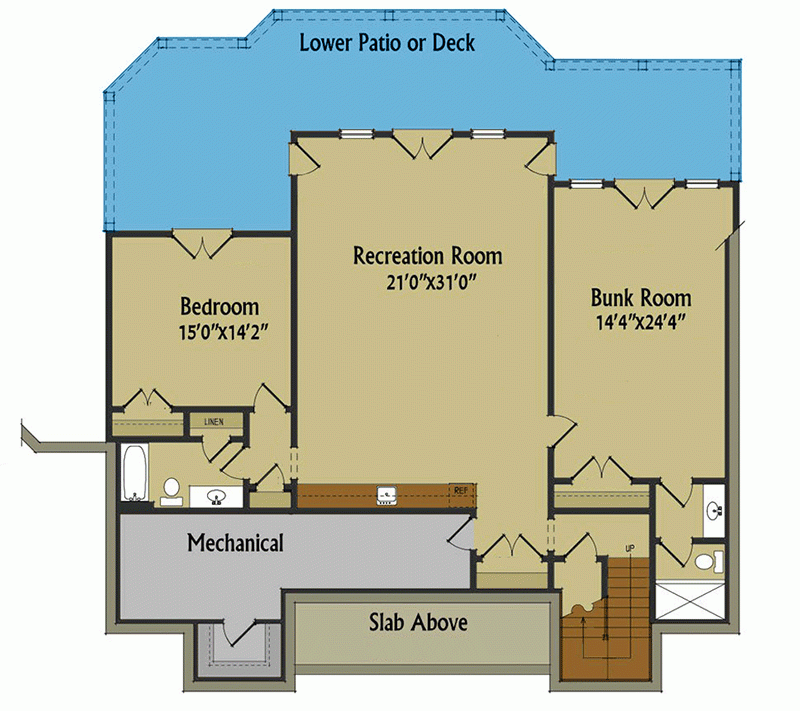 Mountain Home Plan With 2 Master Bedrooms 2068 Sq Ft 92386MX  - House Floor Plans With Two Master Bedrooms